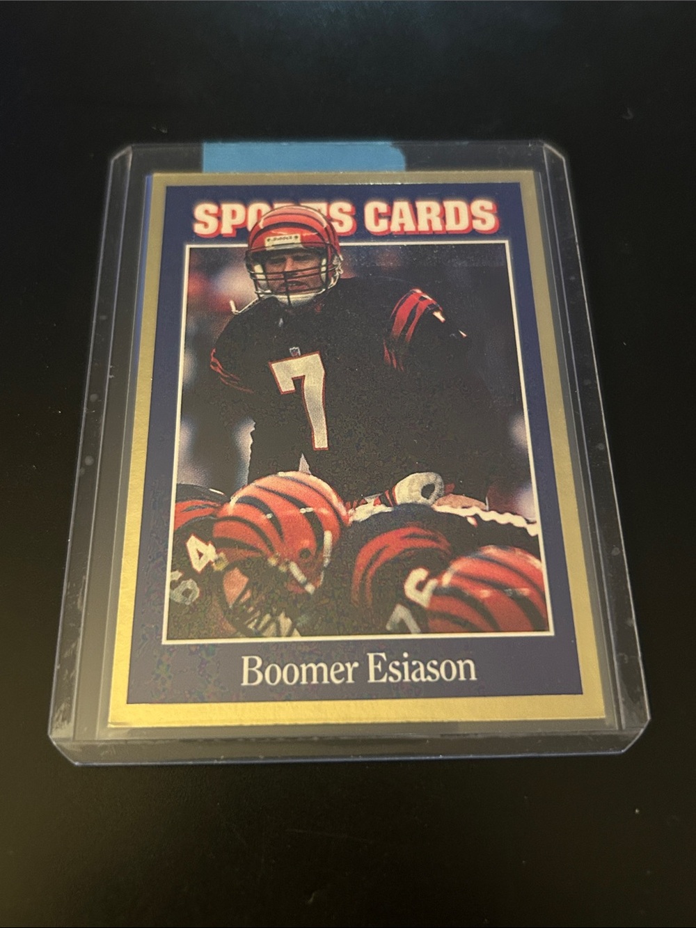 Sports Cards Boomer Esiason Football Card - Navy & Gold